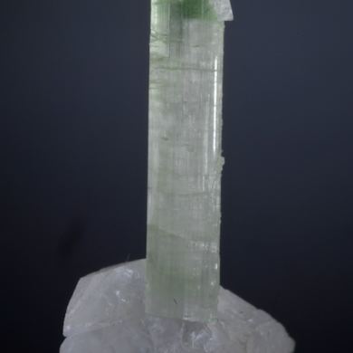 Elbaite on Quartz