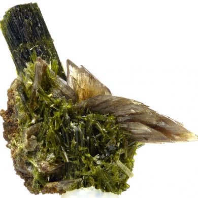 Axinite-(Mn), epidote, andradite GREAT COMBO