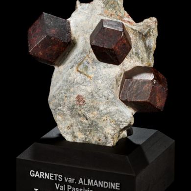 Almandine Garnets on Matrix from Italy