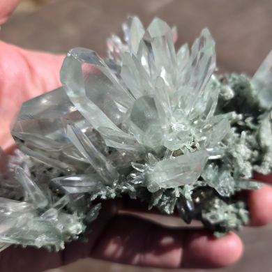 Quartz with Chlorite inclusions
