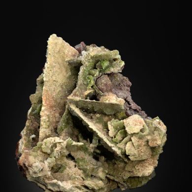 Dolomite ps. Wulfenite