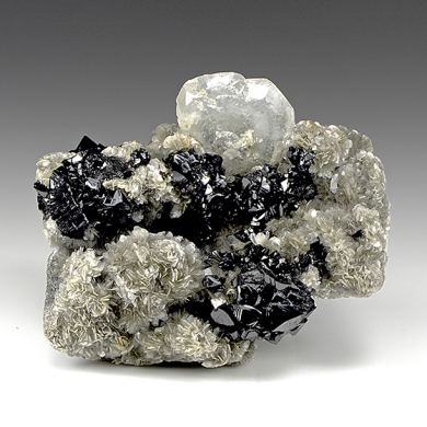 Cassiterite with Beryl, Muscovite