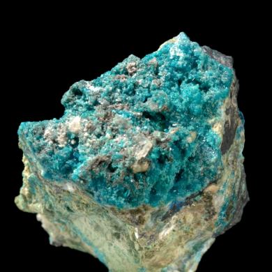 Wherryite (type locale) with Caledonite and Leadhillite, Diaboleite etc.