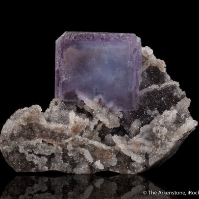 Fluorite on Quartz