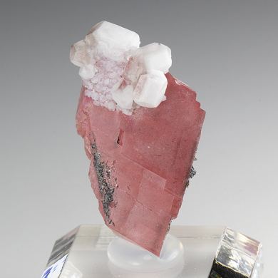 Fluorite on Rhodochrosite