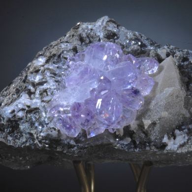 Amethyst and Quartz ps after Calcite