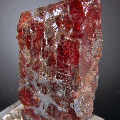 Rhodonite (large single crystal) with Galena