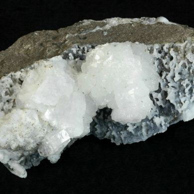 Apophyllite with Stilbite and Quartz ( var. Chalcedony )