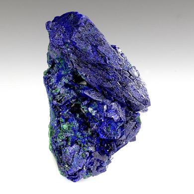 Azurite with Malachite