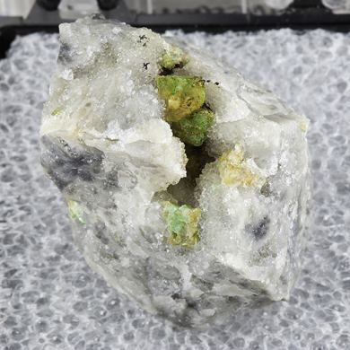 Adamite with Quartz