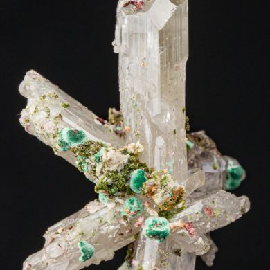 Malachite on Cerussite