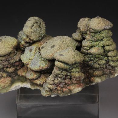 CALCITE - pagoda style, iridescent PYRITE