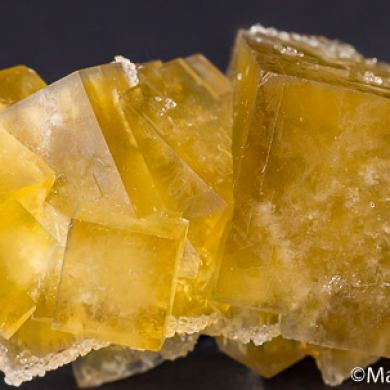 Quartz on Fluorite