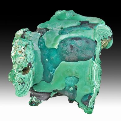 Malachite with Pseudomalachite