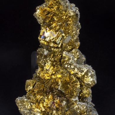 Pyrite with Calcite