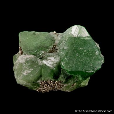 Fluorite on Pyrite