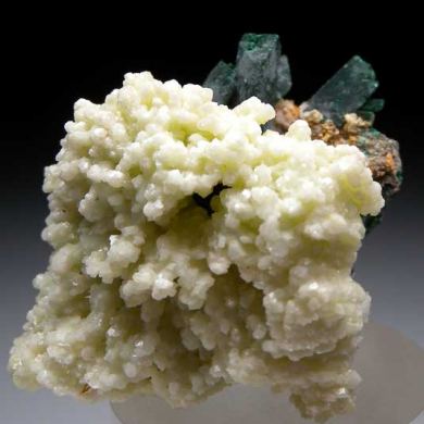 Calcite with Malachite after Azurite