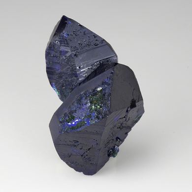 Azurite with Malachite