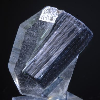 Elbaite on and in tabular Quartz