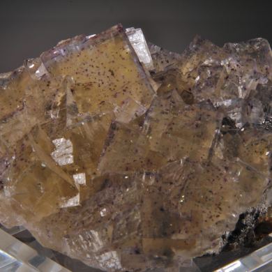 Fluorite with inclusions of Chalcopyrite