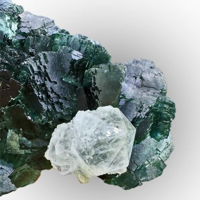 Fluorite, quartz OKORUSU