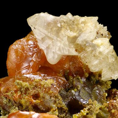 Wulfenite, cerussite