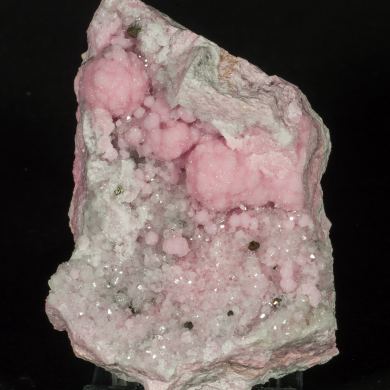 Rhodochrosite, Quartz, Sphalerite