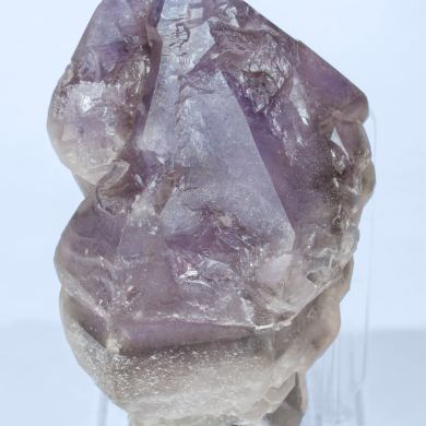 Quartz (variety amethyst) with Quartz (variety smoky) and Microcline