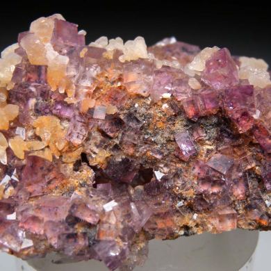 Fluorite with Calcite