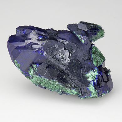 Azurite with Malachite