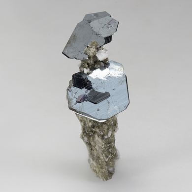 Hematite with Rutile, Quartz, Albite, Muscovite
