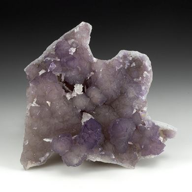 Fluorite on Quartz after Calcite