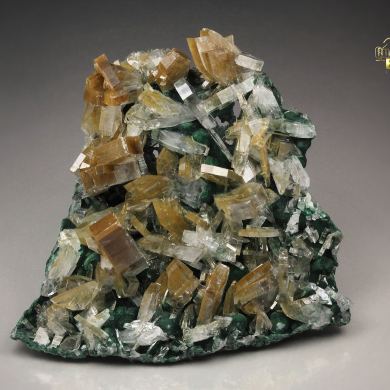 BARYTE, MALACHITE