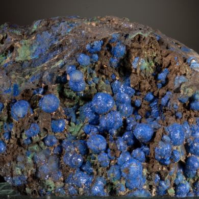 Azurite -Spherical with Malachite
