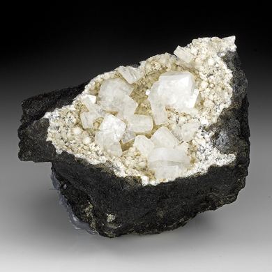 Apophyllite-KF with Mesolite, Gyrolite