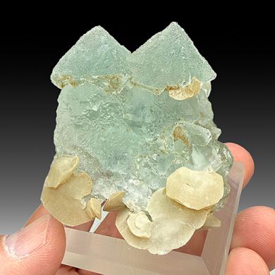 Fluorite with Calcite (758)