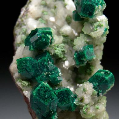 Duftite included Dioptase