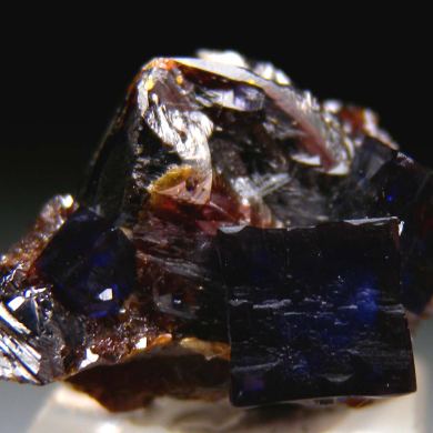 Fluorite on Sphalerite