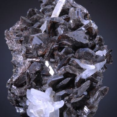 Axinite with Quartz and Calcite