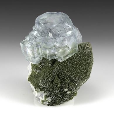 Fluorite with Muscovite, Quartz
