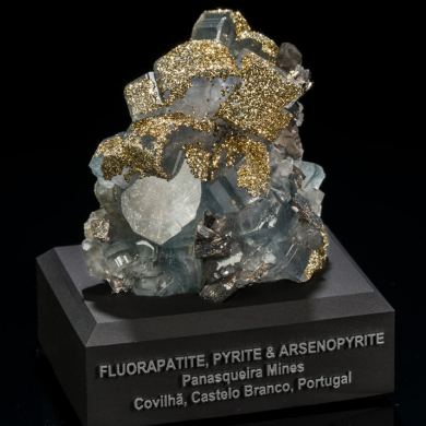 Fluorapatite, Pyrite & Arsenopyrite from Portugal
