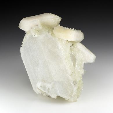 Calcite with Quartz, Stilbite