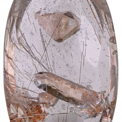 Quartz included by Rutile and Quartz (86.10 ct)