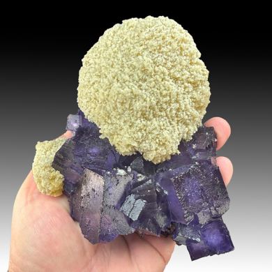 Barite with Fluorite, Sphalerite