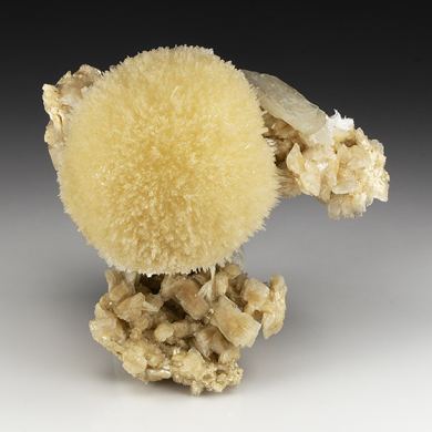 Mesolite with Thomsonite, Stilbite