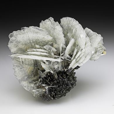 Barite with Stibnite