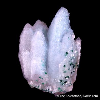 Quartz with Chrysocolla and Malachite