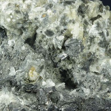 Pyrargyrite and Dyscrasite with Galena and Calcite