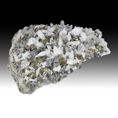 Calcite with Quartz, Pyrite