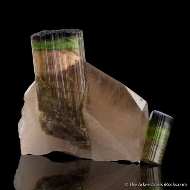 Elbaite Tourmaline with Quartz